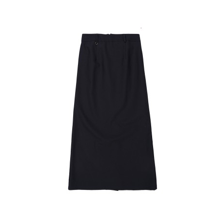 WOOL LINE SKIRT_BLACK livraison et retour toujours gratuits