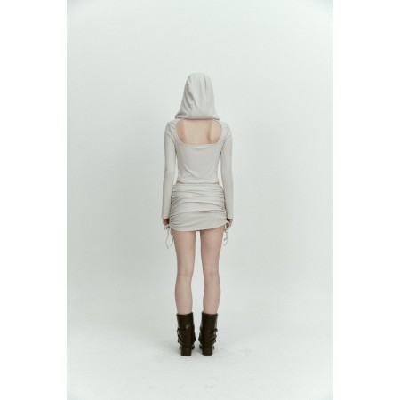 BACKLESS HOOD HOLE T_BEIGE sur le site 