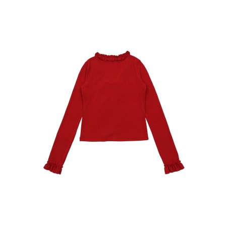 FRILL RIBBON CARDIGAN_RED Le MVP de beaucoup