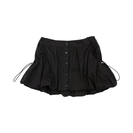 LAYERED POCKET BALLOON SKIRT_BLACK Profitez des Offres !