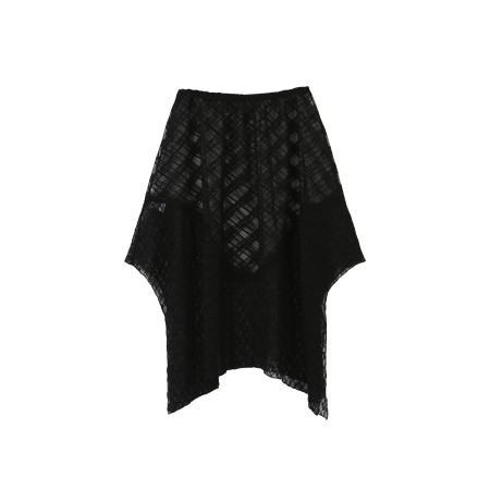 SEE-THROUGH LAYERED SKIRT_BLACK Comparez plus de prix