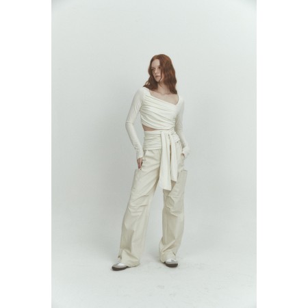 RIVET COTTON PANTS_CREAM Vous souhaitez 