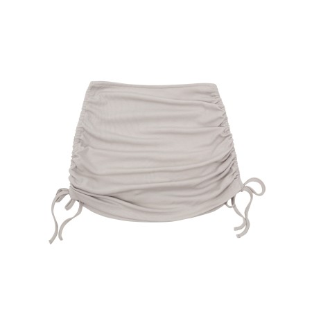 WRINKLE STRING SKIRT_BEIGE les muscles