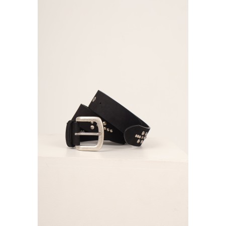 LEATHER STUD BELT_BLACK Venez acheter