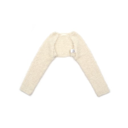 FLUFFY BOUCLE CARDIGAN _IVORY une grave pollution 