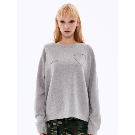 Beads Heart Sweatshirt_Melange sur le site 