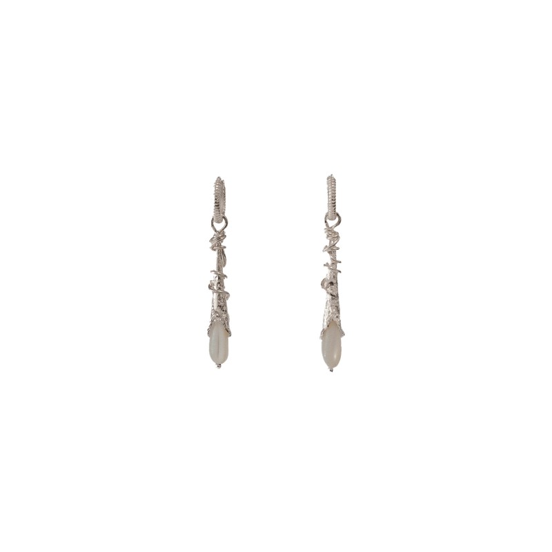 ROPE DROP EARRINGS - SILVER Comparez et commandez 