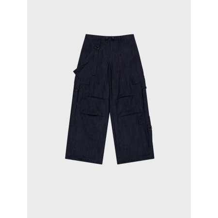 D-ring Cargo Pants_Denim Dans la société mordern