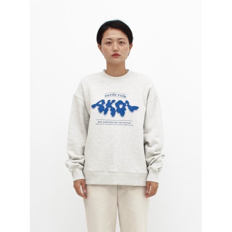 OVERSIZED LOGO PRINTED SWEATSHIRT_MELANGE de technologie