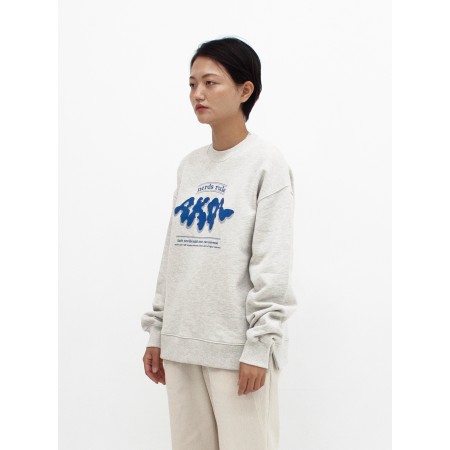 OVERSIZED LOGO PRINTED SWEATSHIRT_MELANGE de technologie