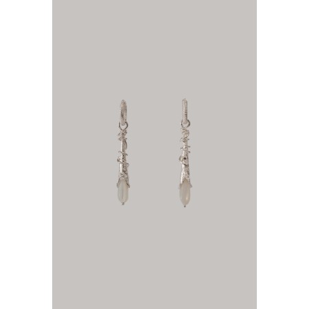 ROPE DROP EARRINGS - SILVER Comparez et commandez 