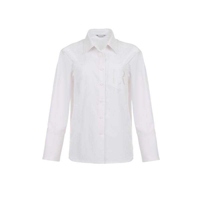 CLASSIC R LOGO SHIRT_WHITE Véritable concentré