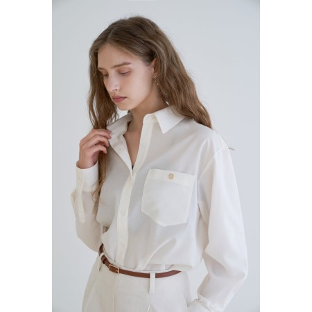 R BREEZE SHIRT_IVORY Jusqu'à 80% De Réduction