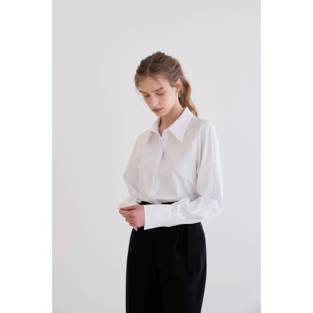 CLASSIC WHITE SHIRT_WHITE en ligne des produits 