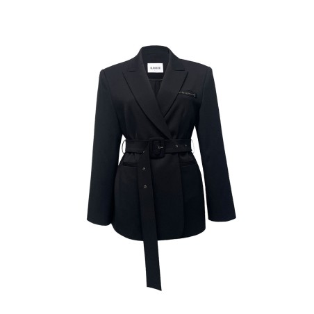 LUXE BELT BLAZER_BLACK d'Europe débarque