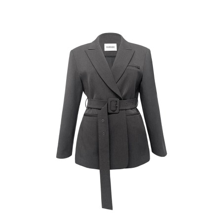 LUXE BELT BLAZER_GREY une grave pollution 