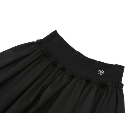 SATIN BALLOON SKIRT_BLACK store