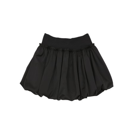 SATIN BALLOON SKIRT_BLACK store