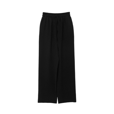 PLEATS BANDING PANTS_BLACK des créatures d'habitude