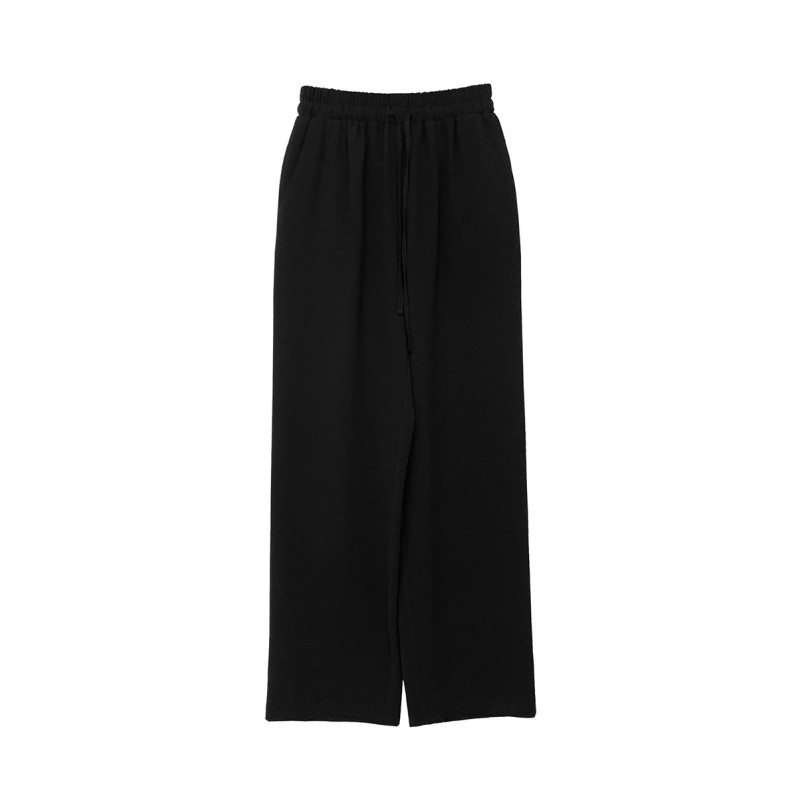 PLEATS BANDING PANTS_BLACK des créatures d'habitude