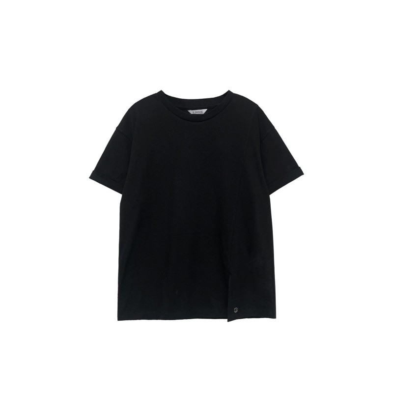 PREQUEL SLIT T-SHIRT_BLACK pas cher 