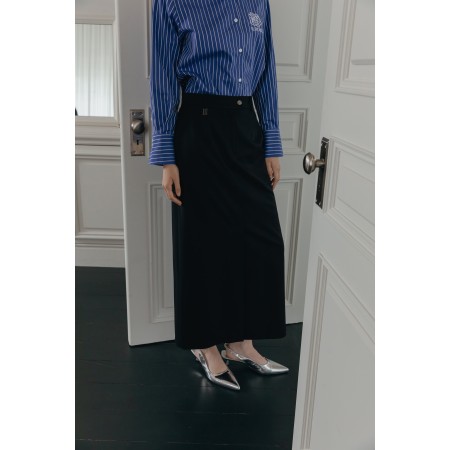 LUXE LONG SKIRT_BLACK Comparez plus de prix