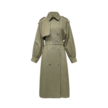 SNAP TRENCH COAT (CLASSIC)_KHAKI ou a consommer sur place