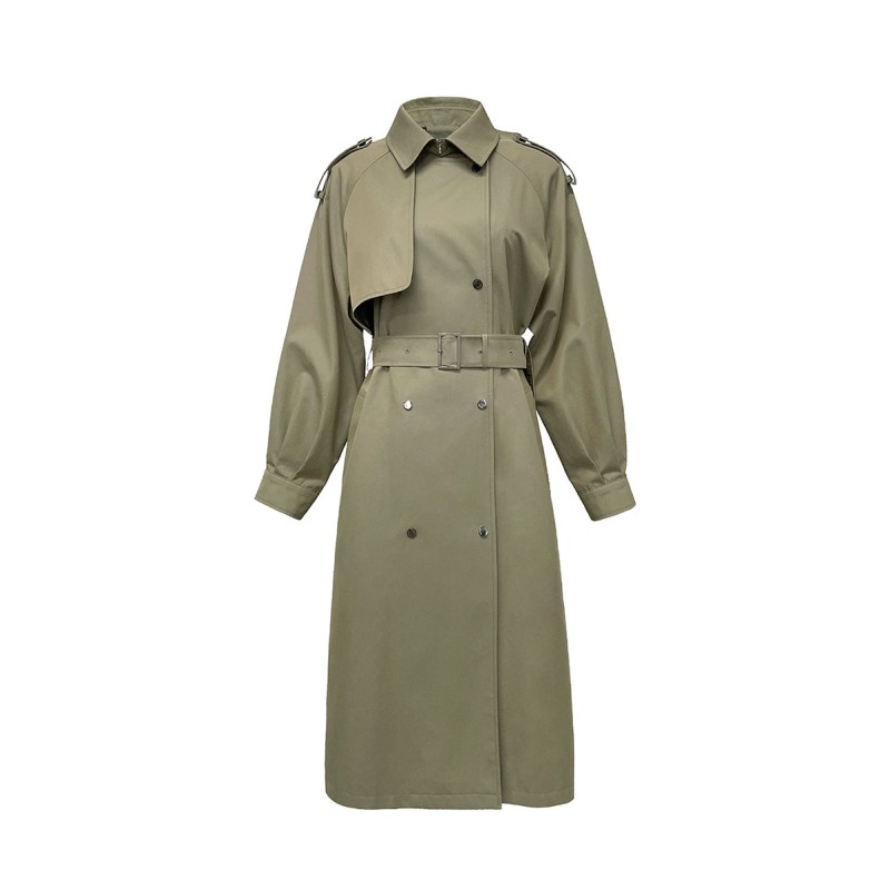 SNAP TRENCH COAT (CLASSIC)_KHAKI ou a consommer sur place