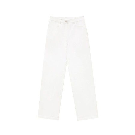 WHITE COTTON PANTS_WHITE pas cher chine