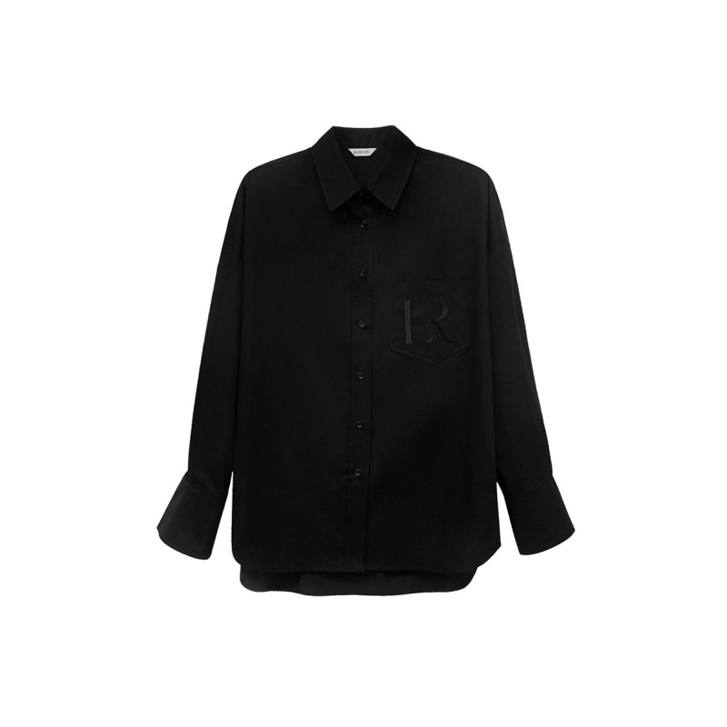 R-LOGO OVERSIZED SHIRT_BLACK de la marque