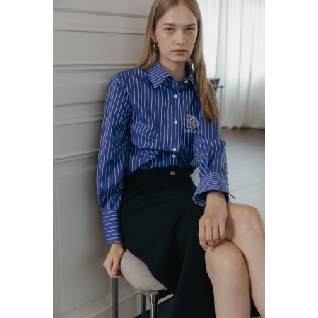 ROZE STRIPE SHIRT_BLUE offre 