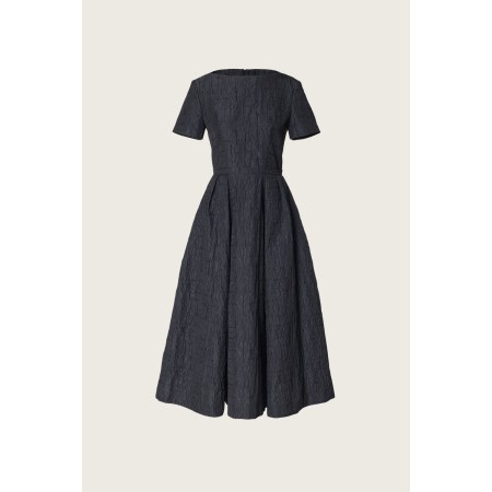 JACQUARD MIDI DRESS_BLACK les ctes