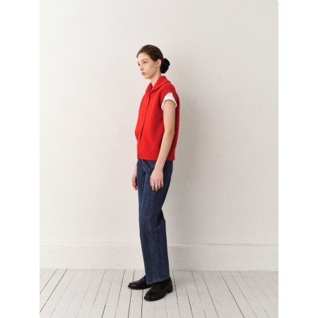 LLAMA TWO-WAY TURTLENECK_RED soldes