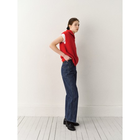 LLAMA TWO-WAY TURTLENECK_RED soldes