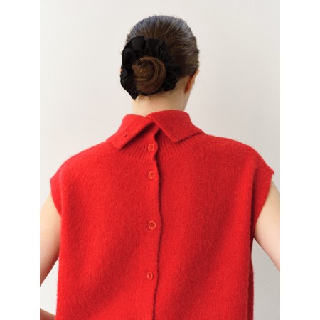 LLAMA TWO-WAY TURTLENECK_RED soldes