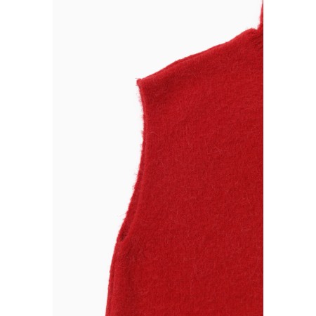 LLAMA TWO-WAY TURTLENECK_RED soldes