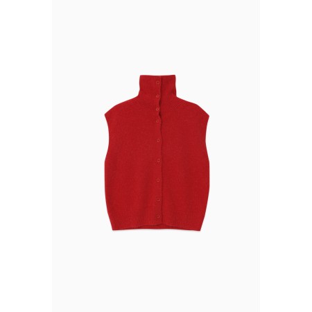 LLAMA TWO-WAY TURTLENECK_RED soldes