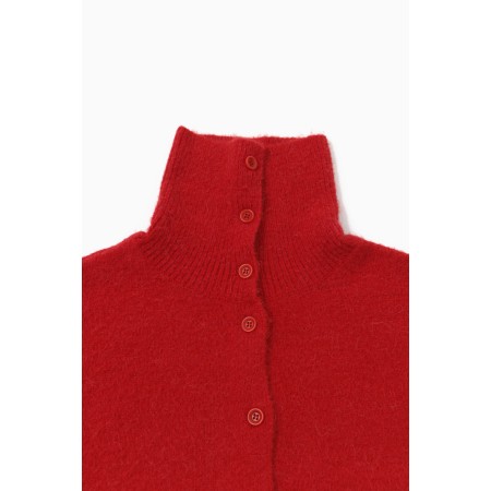 LLAMA TWO-WAY TURTLENECK_RED soldes