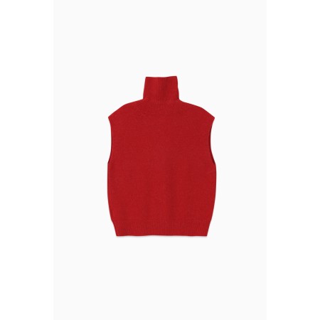 LLAMA TWO-WAY TURTLENECK_RED soldes