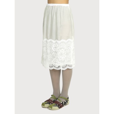 LACE LAYER SKIRT_IVORY l'évolution des habitudes 