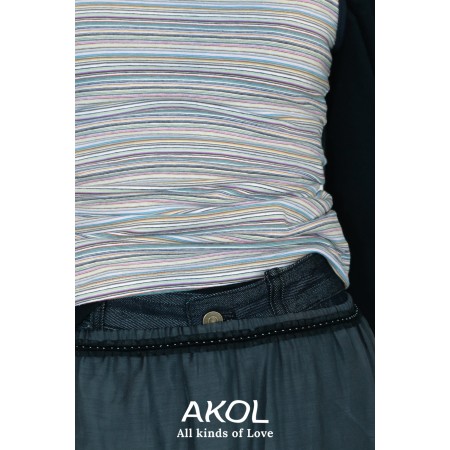 MERINO LAYERING TOP_NAVY soldes