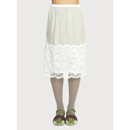 LACE LAYER SKIRT_IVORY l'évolution des habitudes 