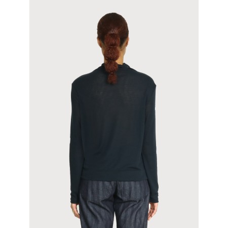 MERINO LAYERING TOP_NAVY soldes