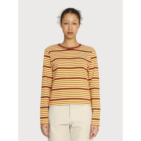 MOTIF STRIPE COTTON TOP_YELLOW de technologie