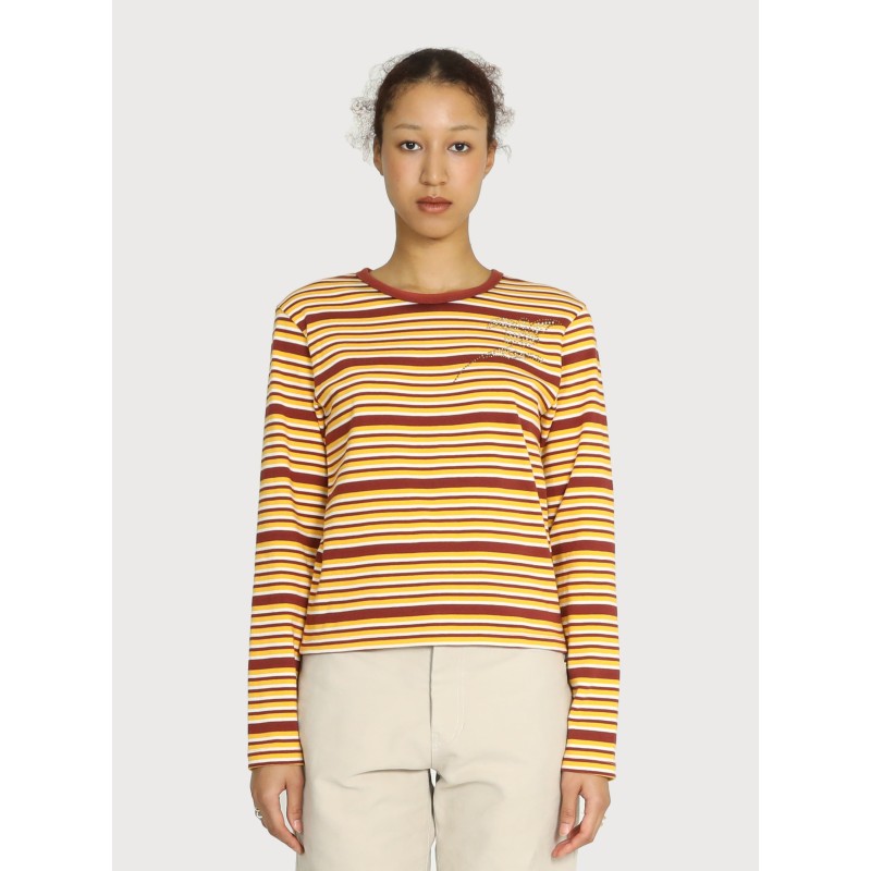 MOTIF STRIPE COTTON TOP_YELLOW de technologie