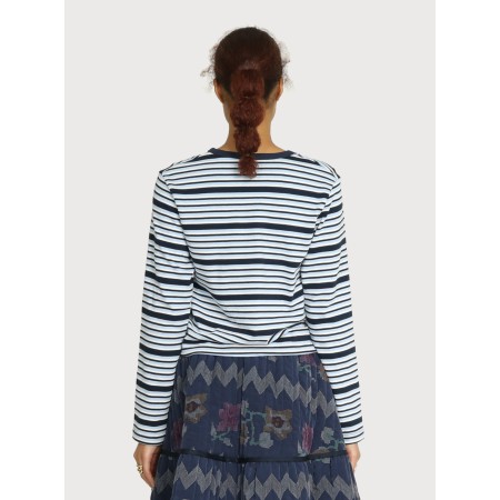 MOTIF STRIPE COTTON TOP_BLUE est présent 