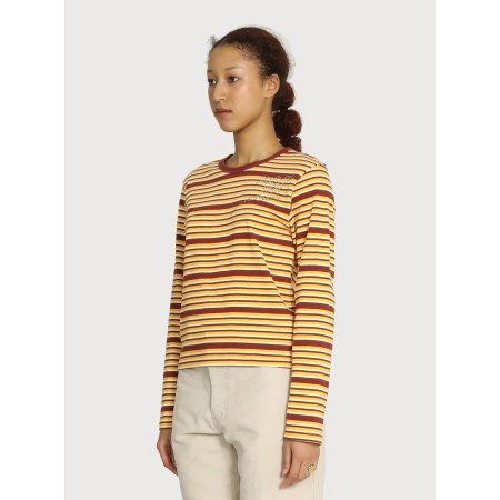 MOTIF STRIPE COTTON TOP_YELLOW de technologie