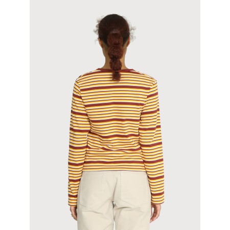 MOTIF STRIPE COTTON TOP_YELLOW de technologie