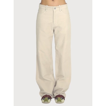 STAR STUD BRUSHED COTTON PANTS_BEIGE pas chere