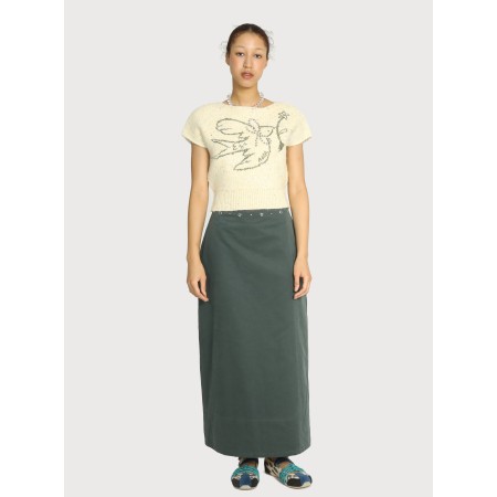 STAR STUD CYLINDER LONG SKIRT_PINE d'Europe débarque